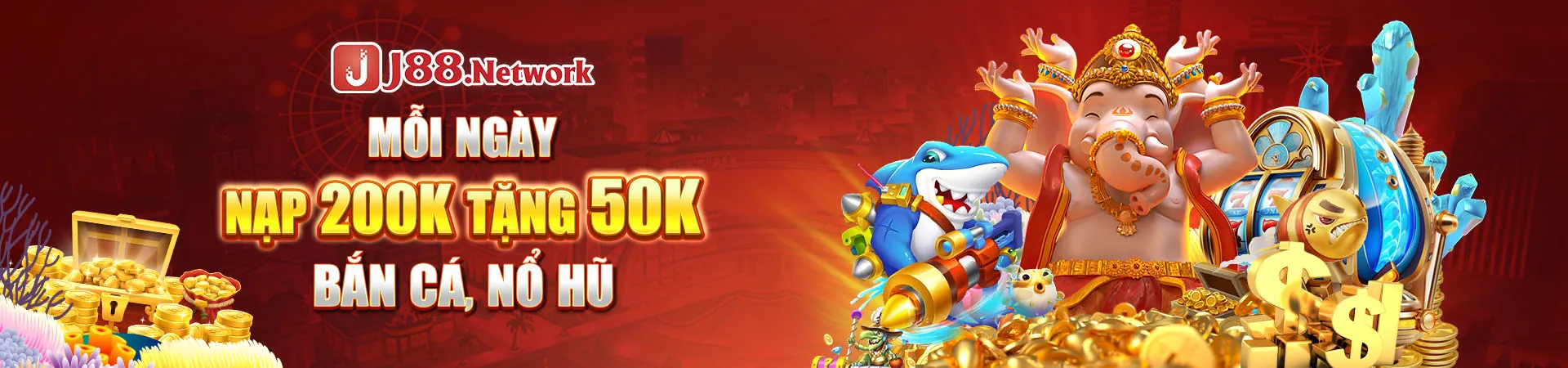 Banner khuyến mãi game bắn cá rút tiền mặt